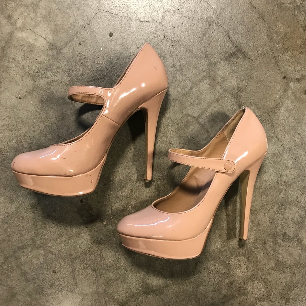 Nude Heels with Strap